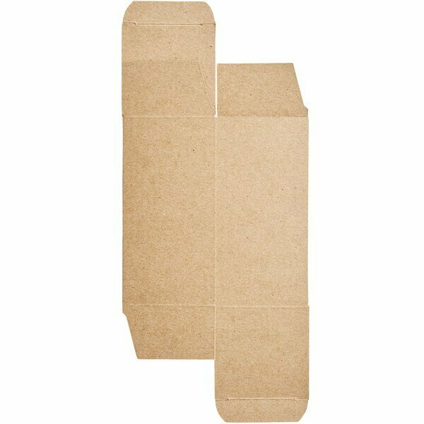 Lavex 3'' x 3'' x 3'' Kraft Reverse Tuck Carton, 250PK 442BOX53RTL